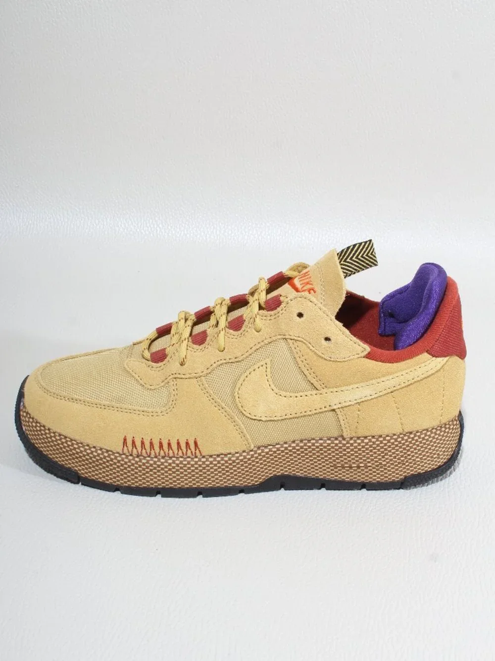 Womens Nike Air Force 1 Wild Size 7.5 Wheat FB2348-700 Sneakers Shoes